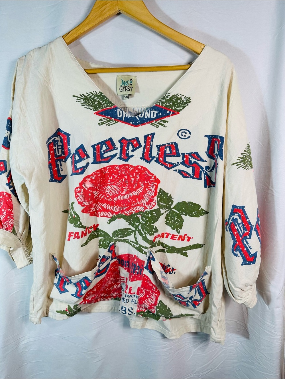 Cream Floral Graphic Sweatshirt - Peerless Graphic